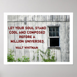 Walt Whitman quote - poster