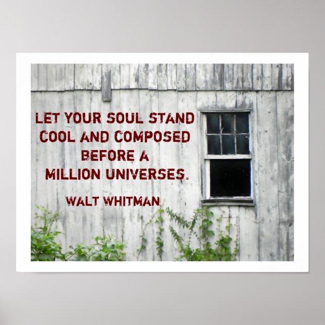 Walt Whitman quote - poster (Front)