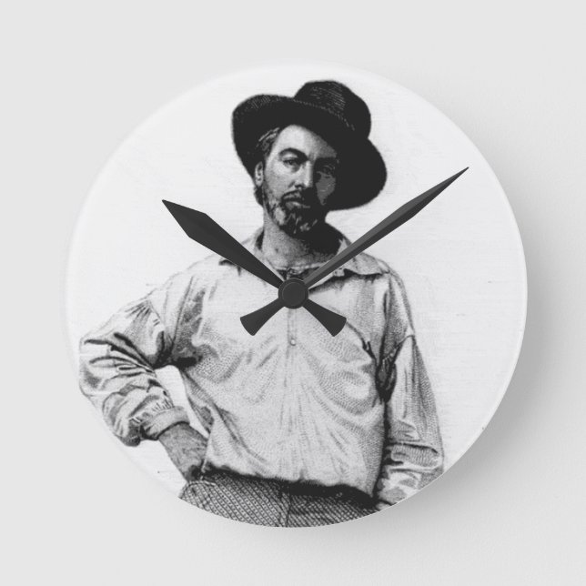 Walt Whitman Round Clock (Front)