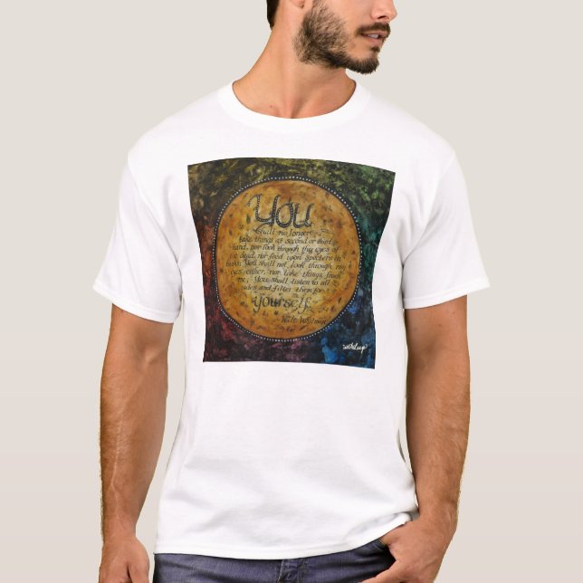 Walt Whitman T-shirt by unASLEEP (Front)