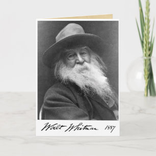 Walt Whitman "Wisdom is of the Soul" Quotation Card