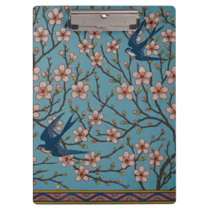 Walter Crane Almond Blossom & Swallow Clipboard