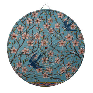 Walter Crane Almond Blossom & Swallow Dartboard