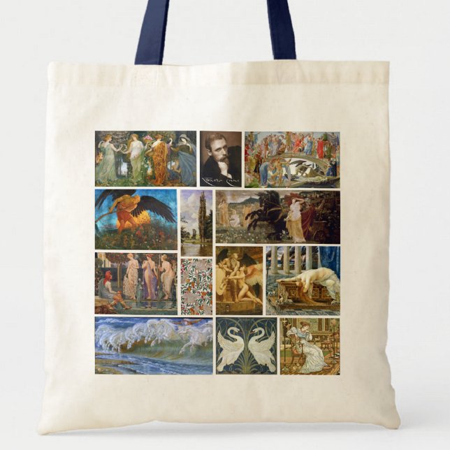 Walter Crane Art Nouveau Gallery Collage Tote Bag (Creator Uploaded)