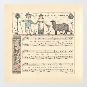 Walter Crane Baa Baa Black Sheep Nursery Rhyme 