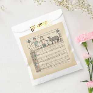 Walter Crane Baa Baa Black Sheep Nursery Rhyme Favour Bag