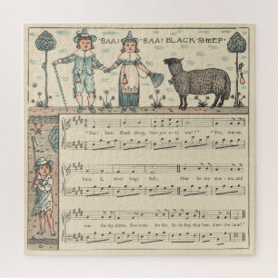 Walter Crane Baa Baa Black Sheep Nursery Rhyme  Jigsaw Puzzle