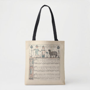 Walter Crane Baa Baa Black Sheep Nursery Rhyme  Tote Bag