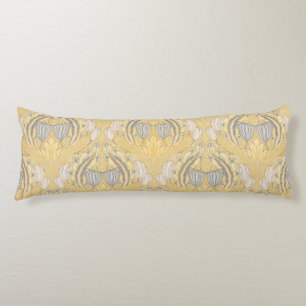 Walter Crane Blue White Tulips & Acanthus Body Cushion