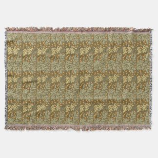 Walter Crane Botanical Throw Blanket