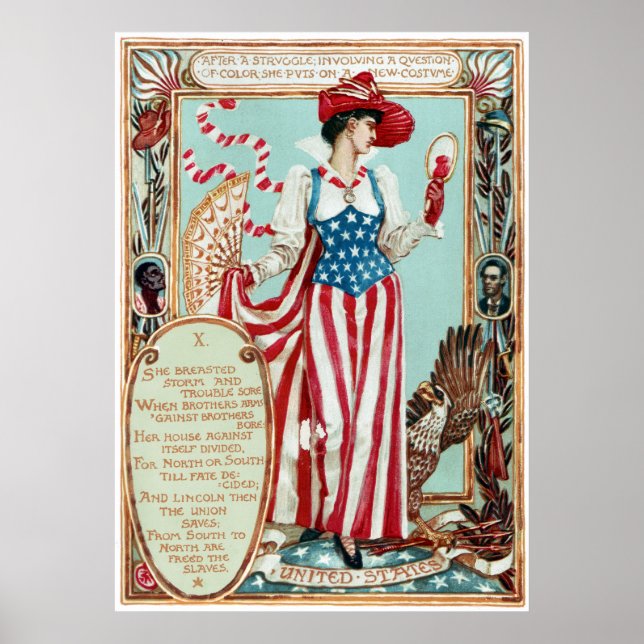 Walter Crane Columbia's Courtship United States Poster (Front)