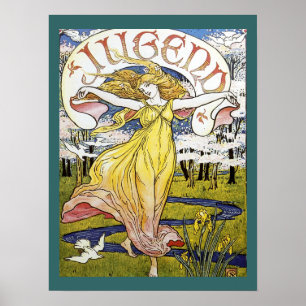 Walter Crane "Jugend" Art Nouveau Poster
