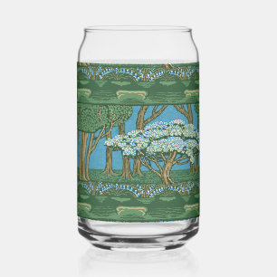 Walter Crane May Tree Wallpaper Green Blue Can Glass
