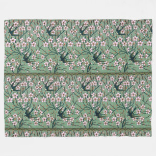 Walter Crane Swallows and Almonds Fleece Blanket