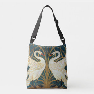Walter Crane Swan, Rush And Iris Art Nouveau Crossbody Bag