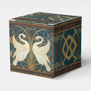 Walter Crane Swan, Rush And Iris Art Nouveau Favour Box