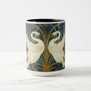 Walter Crane Swan, Rush And Iris Art Nouveau Mug