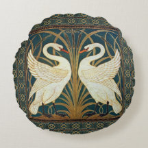 Walter Crane Swan, Rush And Iris Art Nouveau 