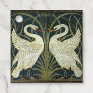 Walter Crane Swan & Rush and Iris Victorian Favour Tags