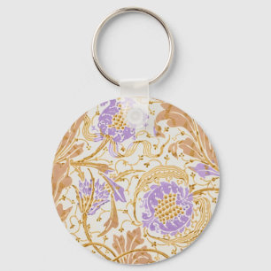 Walter Crane Teazle & Pomegranate Art Nouveau Key Ring