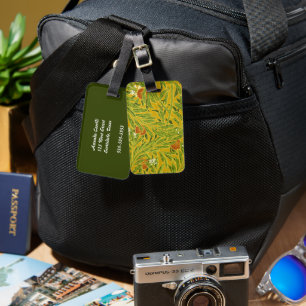 Walter Crane The Orange Tree Art Nouveau Luggage Tag