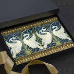 Walter Crane Two Swans Art Nouveau Vintage Decor Tissue Paper<br><div class="desc">Two Swans, Rush and Iris by Walter Crane, who was an English artist, illustrator, and designer of the late 19th and early 20th century. He is best known for his illustrations for children's books, particularly those in the "Toy" series, which were published between 1887 and 1894. He was also a...</div>