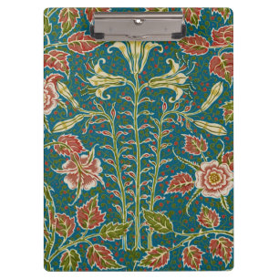 Walter Crane Vintage Lily and Rose Floral Clipboard