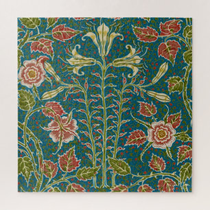 Walter Crane Vintage Lily and Rose Floral Jigsaw Puzzle