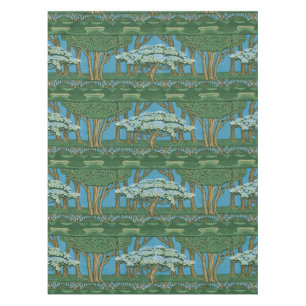Walter Crane Vintage May Tree Forest Wallpaper Tablecloth