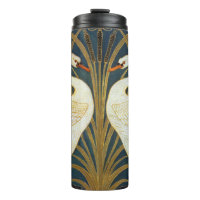 Walter Crane Vintage Swan and Iris Art Nouveau