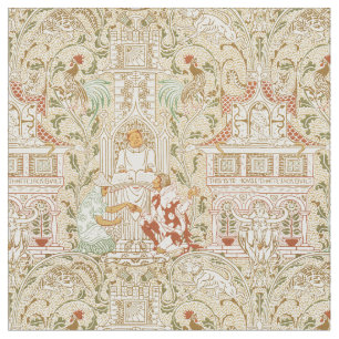 Walter Crane vintage The House That Jack Built Fabric