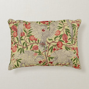 Walter Crane White Cockatoo Red Pomegranate Art Decorative Cushion