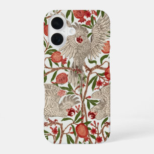 Walter Crane White Cockatoo Red Pomegranate Art iPhone 16 Case