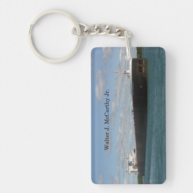 Walter J. McCarthy Jr. rectangle acrylic key chain (Front)