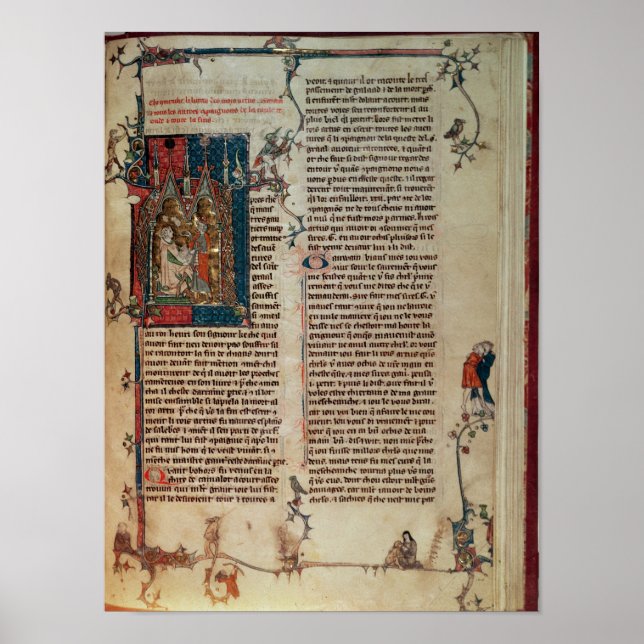 Walter Map taking down a story of the adventures Poster (Front)