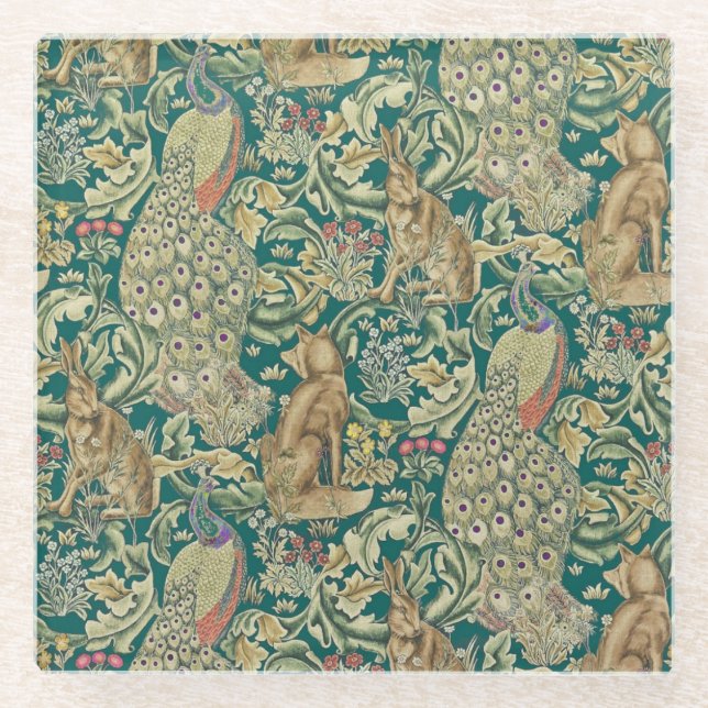 Walter Morris "Forest"  Glass Coaster (Front)