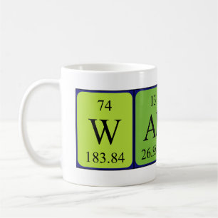 Walter periodic table name mug