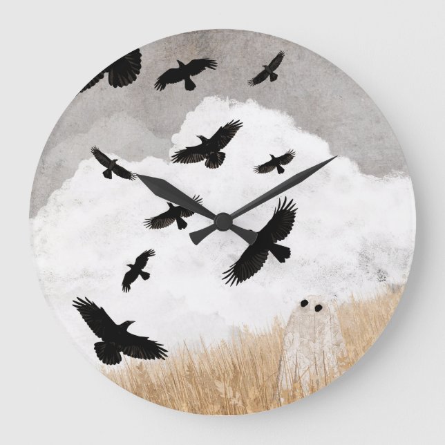 Walter & The Crows Large Clock (Front)