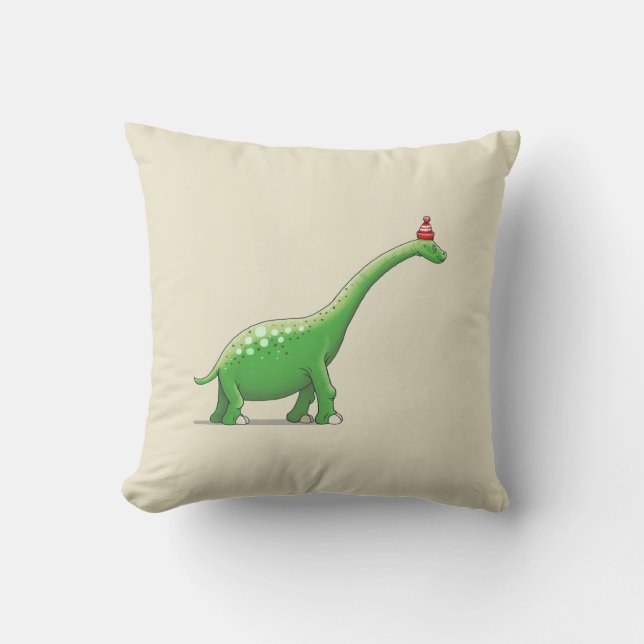 Walter the Dinosaur Cushion (Front)