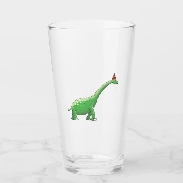Walter the Dinosaur Glass (Front)