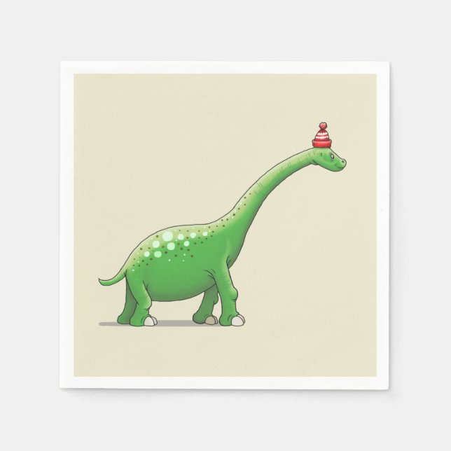 Walter the Dinosaur Napkin (Front)