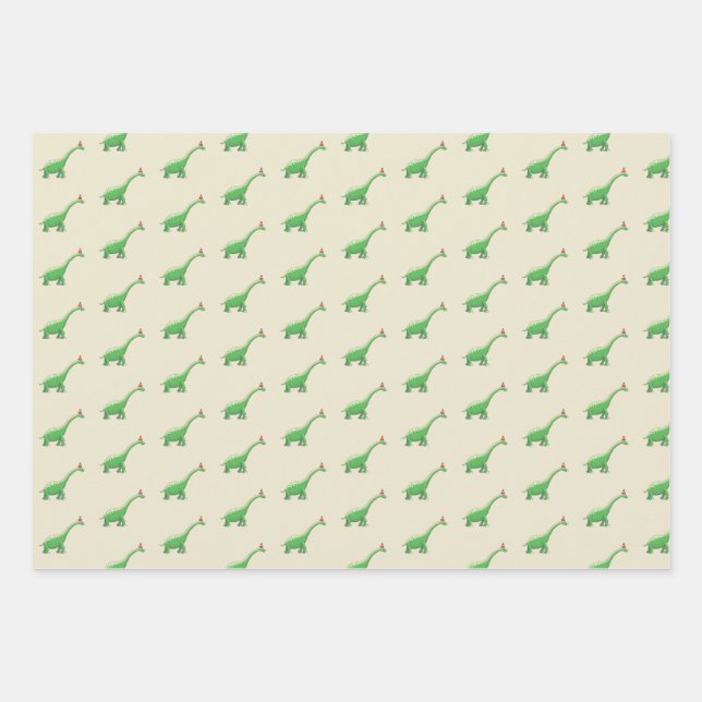 Walter the Dinosaur Wrapping Paper Sheet (Front)