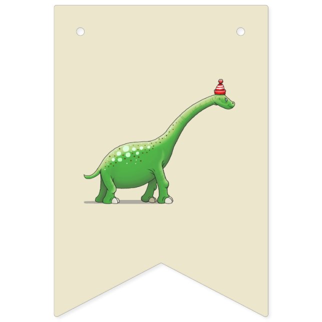 Walter the Green Dinosaur Bunting (First Flag)