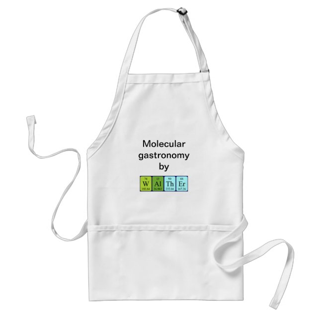 Walther periodic table name apron (Front)