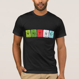 Walther periodic table name shirt