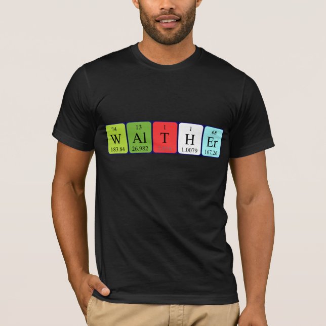 Walther periodic table name shirt (Front)