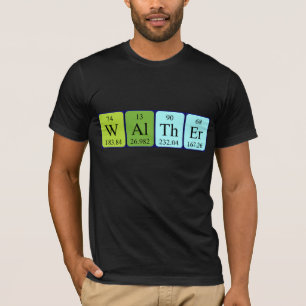 Walther periodic table name shirt
