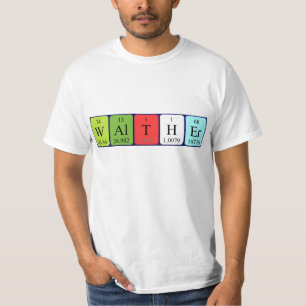 Walther periodic table name shirt