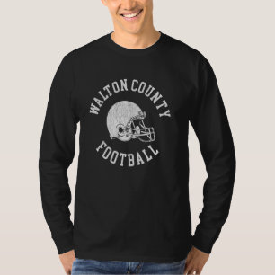 Walton County Football Throwback Football Helmet R T-Shirt