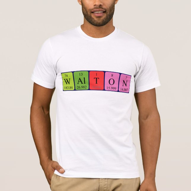 Walton periodic table name shirt (Front)